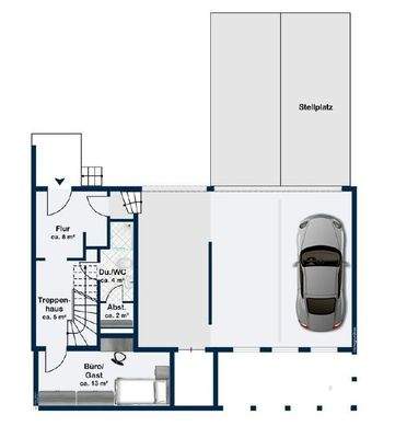 Grundriss 1.Ebene Miete