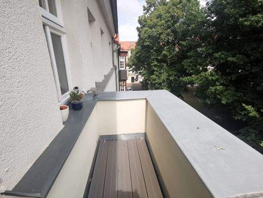Balkon mit grünem Blick