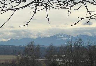 Blick auf unseren Hausberg, die Kampenwand