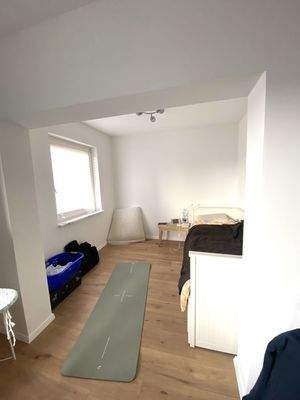 Blick in das Schlafzimmer