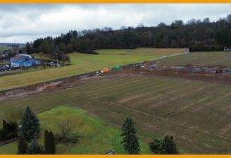 Blick auf die Grundstücke