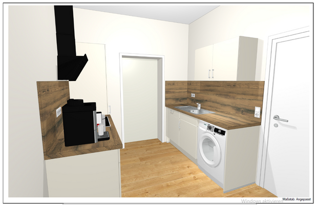 Darstellung geplante Küche