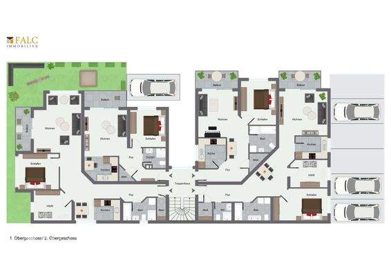 Grundriss Wohnhaus 1. & 2. OG