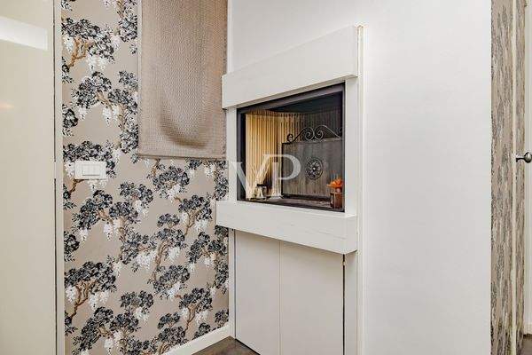 Dettaglio del camino della cucina