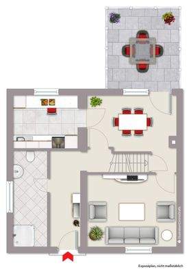 Grundriss EG - Wohnbeispiel - ohne Maßstab