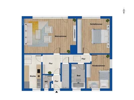 Grundriss Obergeschoss