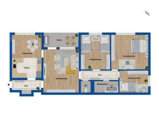 Grundriss Hochparterre