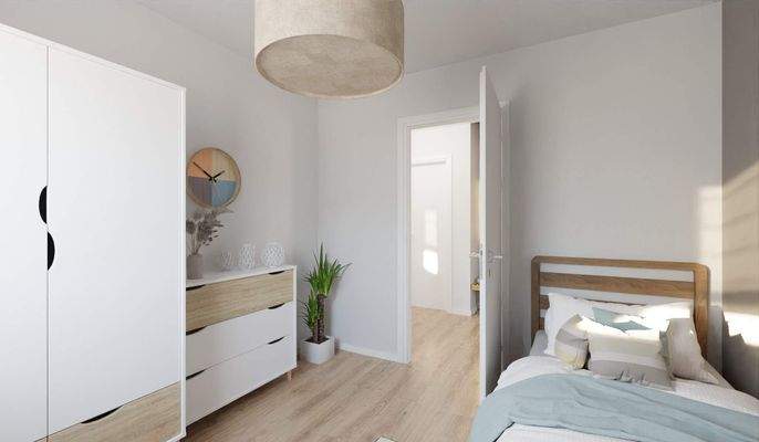 Komfortables Gästezimmer im Erdgeschoss