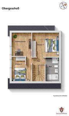 Grundriss Obergeschoß