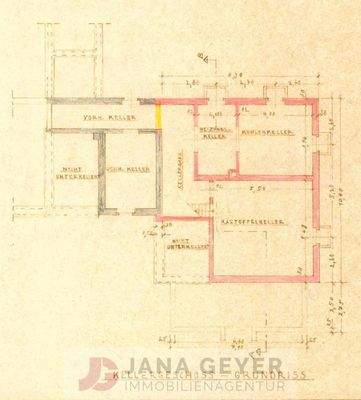 Grundriss Bungalow - Kellergeschoss