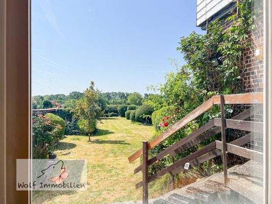 Blick aus dem Wohnzimmer