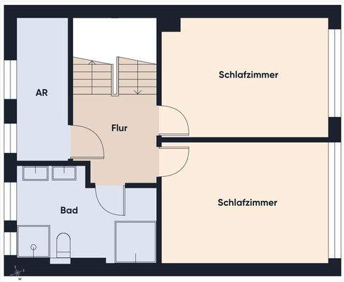 Grundrissplan ohne Maßstab OG