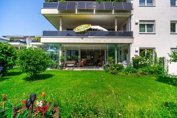 Blick auf Wintergarten 