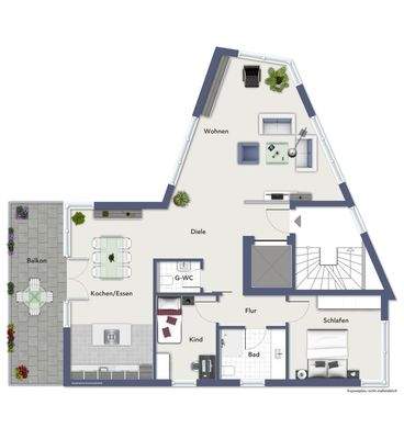 Wohnug 2 - Obergeschoss