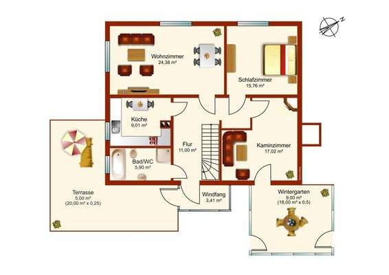 Grundriss Obergeschoss