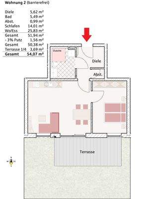 Erdgeschoss WHG Nr. 2