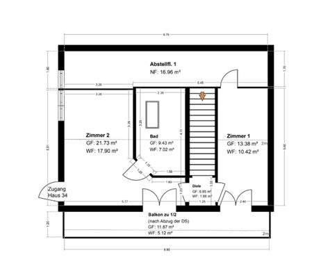 Grundriss Skizze DG HS 32a