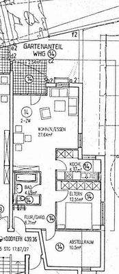 Grundriss Wohnung Nr. 14