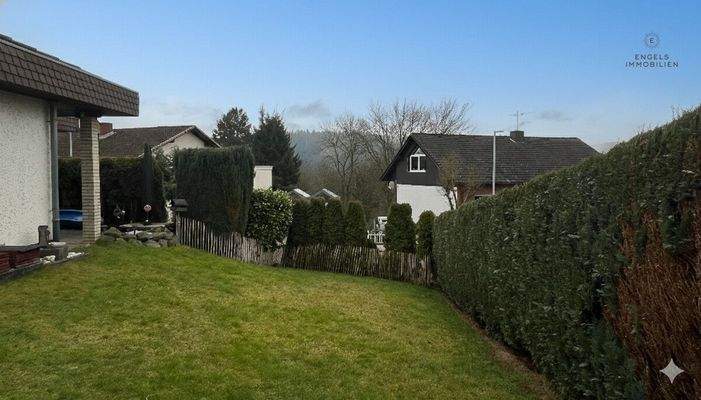 eingefriedeter Gartenbereich