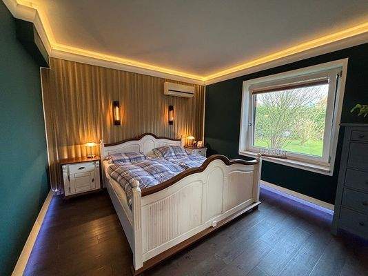 Gästezimmer mit Klimagerät