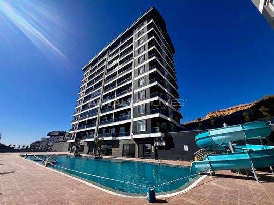 Alanya Flats with Private Beach and Shuttle Service in Avsallar