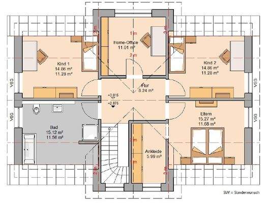 Grundriss Dachgeschoss