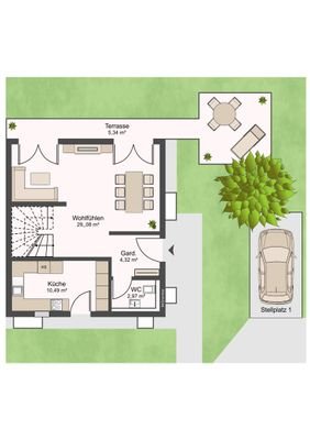 Grundriss EG Haus 2
