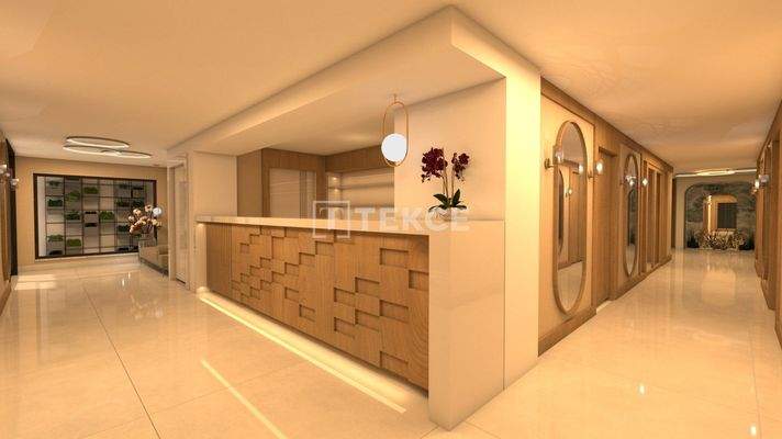 Sea and City-View Flats in a Project in Alanya Mahmutlar