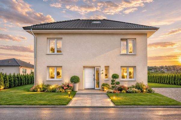 Hausfront Eingangsbereich