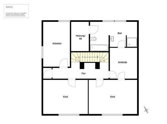 Floor plan of the first floor