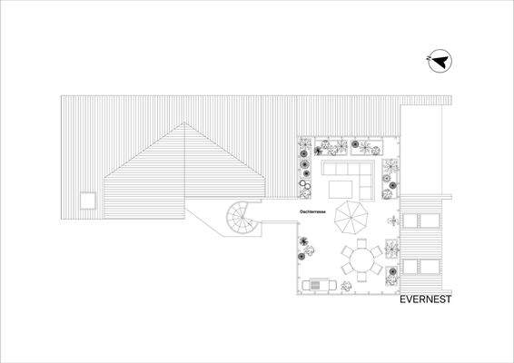 Grundriss - Aufdachterrasse