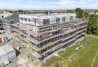 Drohnenansicht Süd/West-Ecke