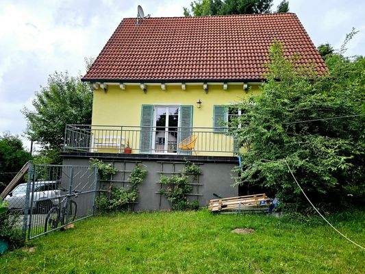 Balkon über der Garage