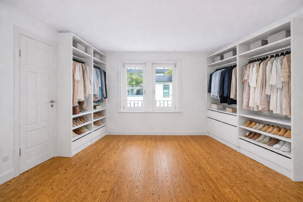 Ankleidezimmer - Möblierung visualisiert