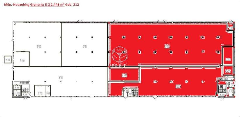 M-Neuaub. Lagerhalle EG 2.448 m² Grundriss EG 1