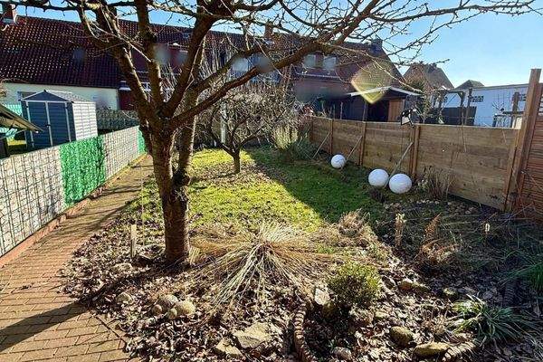 Blick in den Garten.