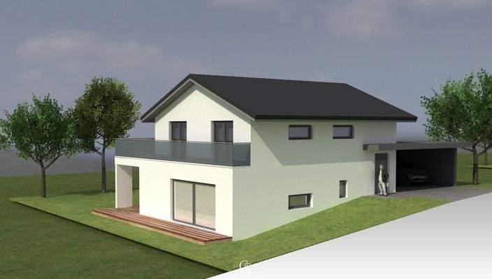 Rendering Baubewilligtes Haus Nordwest