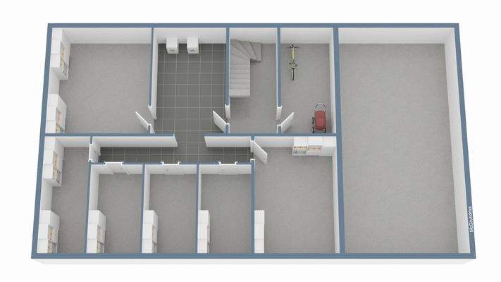 unverbindlicher Grundriss Keller 3D