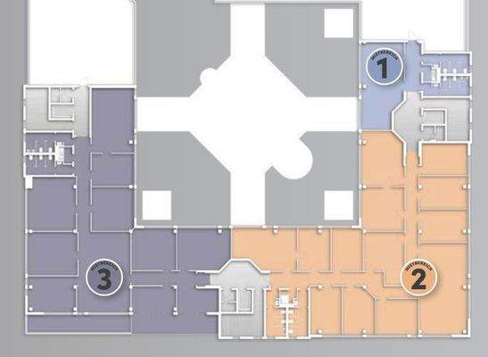 Flächenaufteilung Dachgeschoss 4. OG