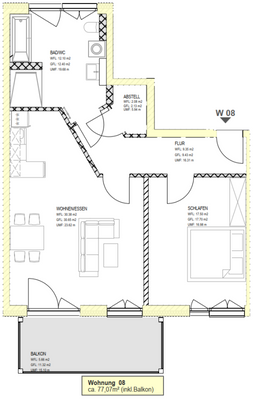 Grundriss Whg 8