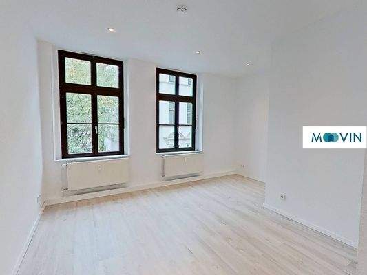 Ansicht I: Wohn- und Esszimmer