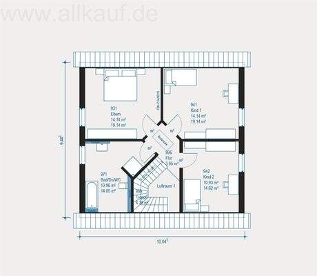 Grundriss Obergeschoss