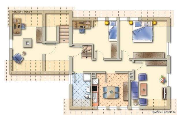 Grundriss Dachgeschoss Variante