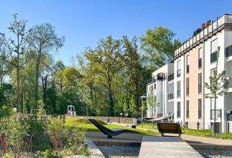 Blick ins Neubauquartier