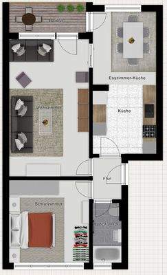 Grundriss illustriert