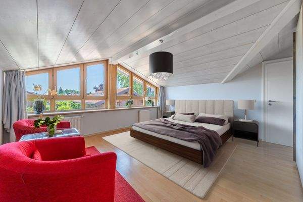 Helles Schlafzimmer - visualisiert