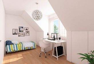 Impression Kinderzimmer Satteldach mit Gaube