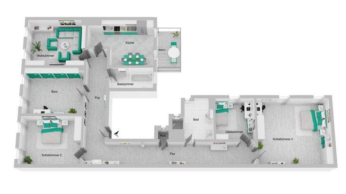 Grundriss - ca. 175 qm Wohnfläche