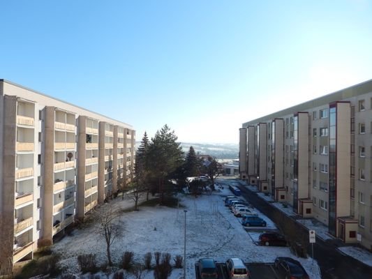 Blick vom Balkon