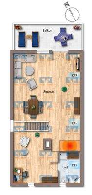 Dachgeschoss Wohnhaus